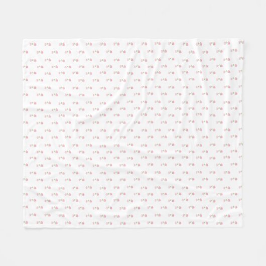 Girly Floral strik deken (Voorkant (Horizontaal))