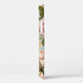 Girly Flowers Gold Glitter Mint Monogram Case-Mate iPhone Case (Achterkant / Rechts)