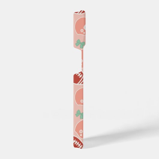 Girly Football Bow Pattern Phone Case iPhone Hoesje (Rechterkant)