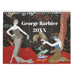Girly France Paris Mode Illustratie Kalender