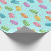 Girly  Franse Macaron Cookie Patissier Cadeaupapier (Hoek)