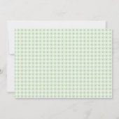 Girly Frog Birthday Party Invitation Kaart (Achterkant)