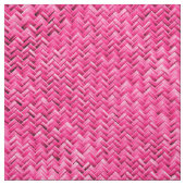 Girly Fuchsia Graphic Geometric Basket Weave Stof (Swatch)