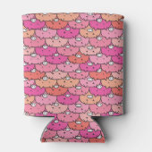 Girly Funny Pig Pattern Blikjeskoeler (Achterkant)