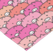 Girly Funny Pig Pattern Tafelkleed (Gekanteld)