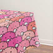 Girly Funny Pig Pattern Tafelkleed (Voorbeeld)