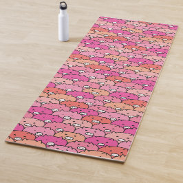 Girly Funny Pig Pattern Yogamat