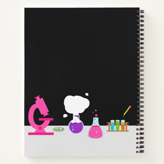 Girly Future Scientist Notitieboek (Achterkant)