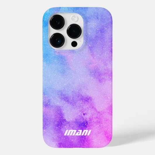 Girly Galaxy Sci-fi Name Case-Mate iPhone Case (Achterkant)