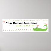 Girly Gator Banner Poster (Voorkant)