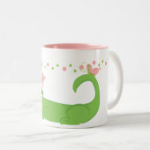 GIrly Gator Tweekleurige Koffiemok (Voorkant rechts)