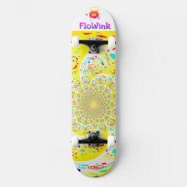 Girly Geel Abstract Persoonlijk Skateboard