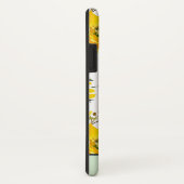 Girly Gele bloemen en groen monogram Case-Mate iPhone Case (Achterkant/rechts)