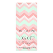 Girly Geometric Patroon roze en munt chevron