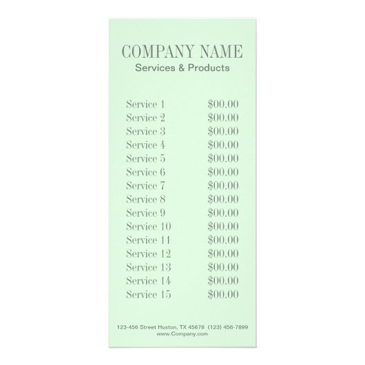 Girly Geometric Patroon roze en munt chevron Reclamekaart (Achterkant)