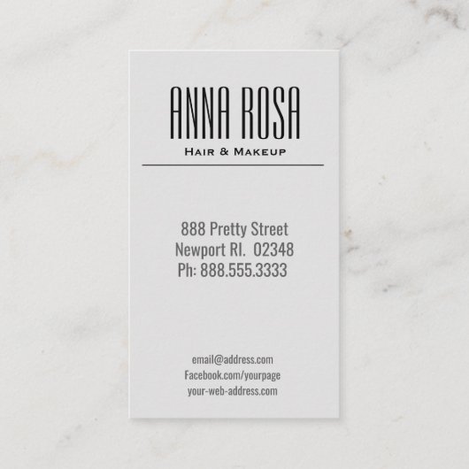 *~* Girly Geometric Silver & Turquoise Waterverf Visitekaartje (Achterkant)