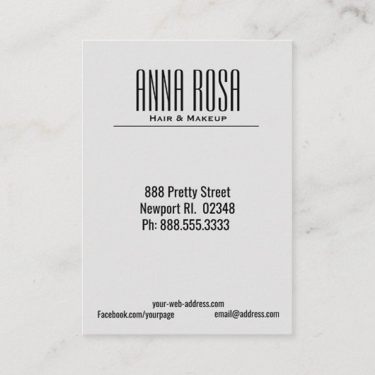 *~* Girly Geometric Silver Turquoise Waterverf Visitekaartje (Achterkant)