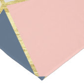 Girly Geometric Triangles met Faux Gold Korte Tafelloper (Hoek)