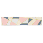 Girly Geometric Triangles met Faux Gold Korte Tafelloper (Horizontaal)