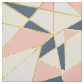 Girly Geometric Triangles met Faux Gold Stof (Swatch)