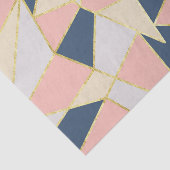 Girly Geometric Triangles met Faux Gold Tissuepapier (Detail)