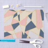 Girly Geometric Triangles met Faux Gold Tissuepapier (Craft)