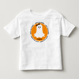 Girly Ghost Halloween Personalized Kinder Shirts