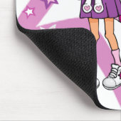 Girly Gift blond meisje Muismat (Hoek)