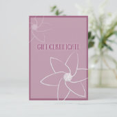 Girly gift certificate (Staand voorkant)