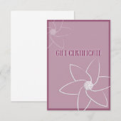 Girly gift certificate (Voorkant / Achterkant)
