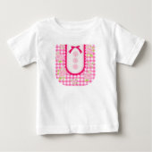 Girly gingham check pattern with cute ribbon (Voorkant)