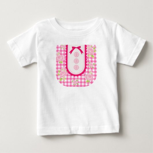 Girly gingham check pattern with cute ribbon (Voorkant)