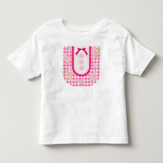 Girly gingham check pattern with cute ribbon kinder shirts