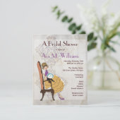 Girly Girl Bridal Shower Kaart (Staand voorkant)