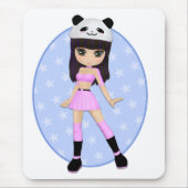 Girly Girl Debbie Mousepad Muismat (Voorkant)