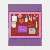 Girly Girl Fleece Blanket Deken (Voorkant)
