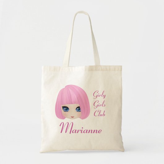 Girly Girl Marianne Custom Canvas tas (Voorkant)