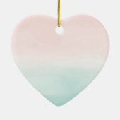 Girly Glam Blush Pink Mint Gold Sparkle Confetti Keramisch Ornament (Achterkant)
