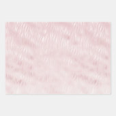 Girly Glam Blush Pink Zebra Print Inpakpapier Vel (Voorkant 2)