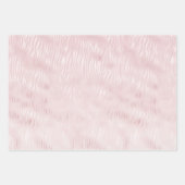 Girly Glam Blush Pink Zebra Print Inpakpapier Vel (Voorkant)
