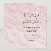 Girly Glam Blush Pink Zebra Print Kaart (Voorkant / Achterkant)