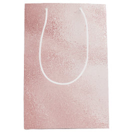 Girly Glam Blush Roze Bruiloftsfeest Medium Cadeauzakje