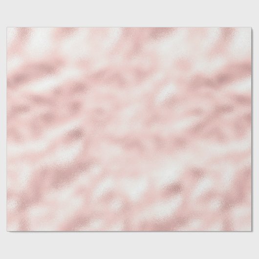 Girly Glam Blush Roze Cadeaupapier (Vlak)