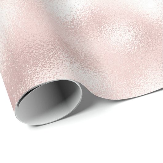 Girly Glam Blush Roze Cadeaupapier (Rol Hoek)