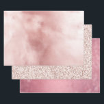 Girly Glam Blush Roze Verjaardag Inpakpapier Vel<br><div class="desc">Girly Glam Blush roze verjaardag</div>