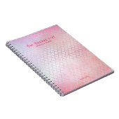 Girly Glam BUCKET LIST Pink Glitter Custom Notitieboek (Rechterzijde)