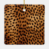 Girly Glam Cheetah Leopard Knuffels & Kisses Lippe Keramisch Ornament (Achterkant)