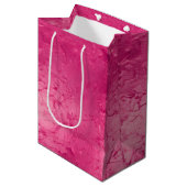 Girly Glam Chic Roze Verf Bruidsmeisje Borrel Medium Cadeauzakje (Voorkant Gekanteld)
