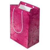 Girly Glam Chic Roze Verf Bruidsmeisje Borrel Medium Cadeauzakje (Achterkant Gekanteld)