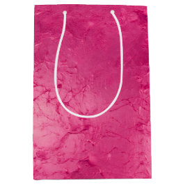 Girly Glam Chic Roze Verf Bruidsmeisje Feest Medium Cadeauzakje